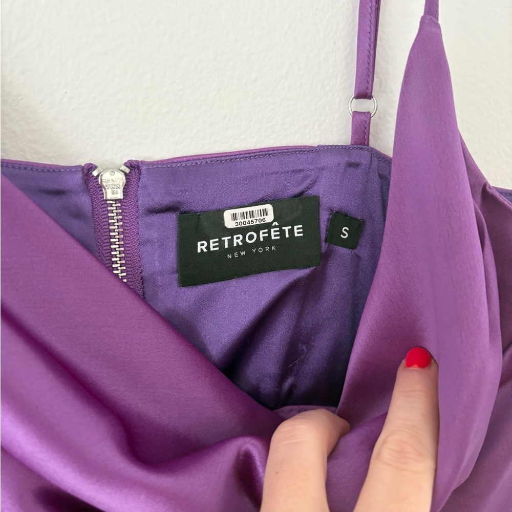 Retrofete Celia Corset Cropped Tank Top in Orchid Purple Size Small - Picture 6 of 12